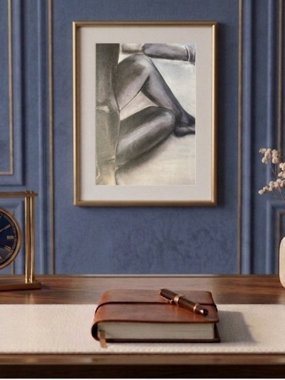 Life Drawing By Khephra  Illustration Wall Art Print Unframed